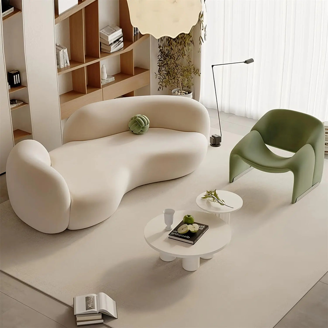 Modern Curved Sofa Set Luxury Casa