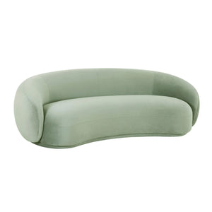 Luxury Kendall Moss Green Velvet Sofa