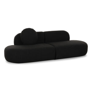 Luxury  Broohah Black Bouclé Sofa