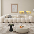 Modern Cloud Sofa Beige Upholstered Couch Luxury Casa