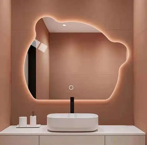 Unique Shape Frameless Mirror With LED Light
