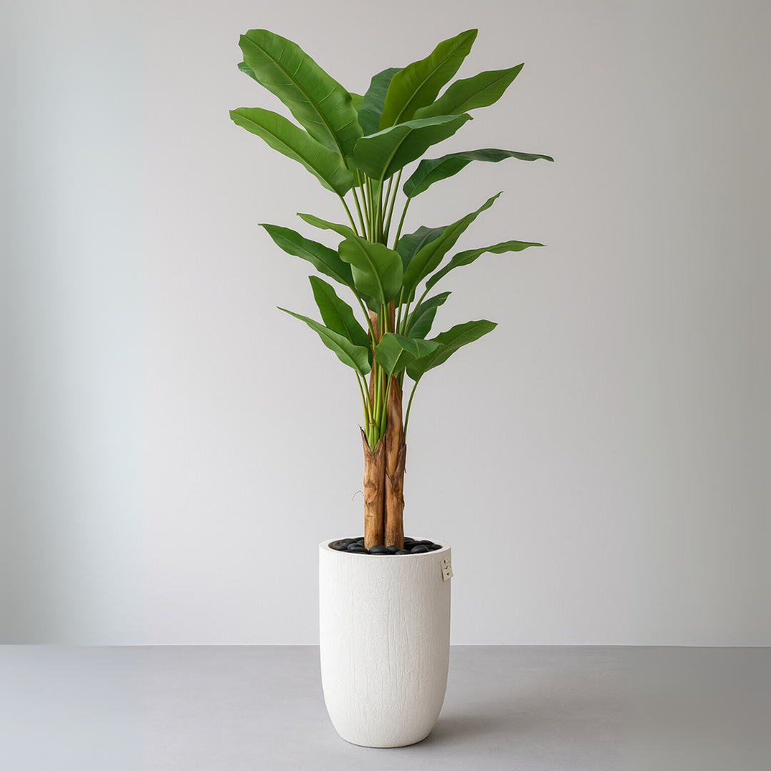 Artificial Banana Tree With Natural Wooden Trunk 250 cm Luxury Casa