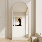 Velvet Frame Arch Shape Mirror Luxury Casa
