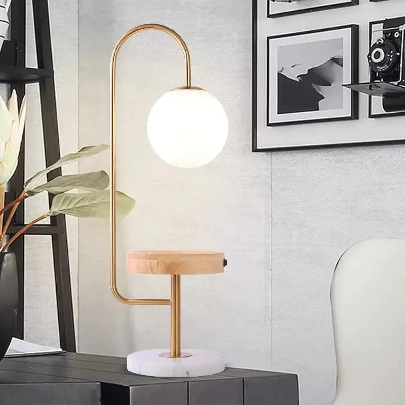 Wireless Phone Charger Table Lamp Luxury Casa
