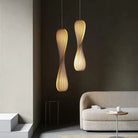 Wood Curvy Pendant Light Luxury Casa
