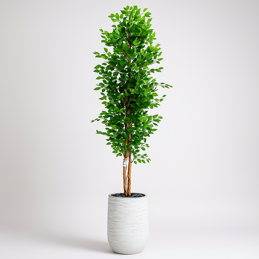 Artificial Ficus Tree With Natural Wooden Trunk 300 Cm Luxury Casa