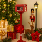 Christmas Musical Tall Santa Mailbox with Snowfall Luxury Casa