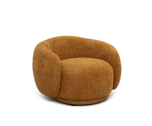 Luxury Modern Orange Fabric Accent Chair Collection