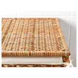 Rattan Laundry Basket with Lid & Fabric Lining Luxury Casa
