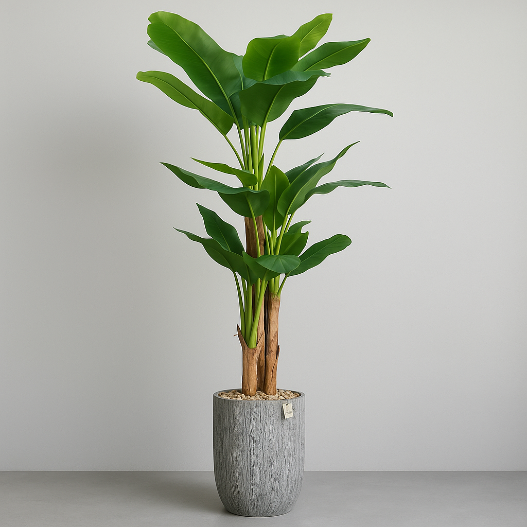 Artificial Banana Tree With Natural Wooden Trunk 300 cm Luxury Casa
