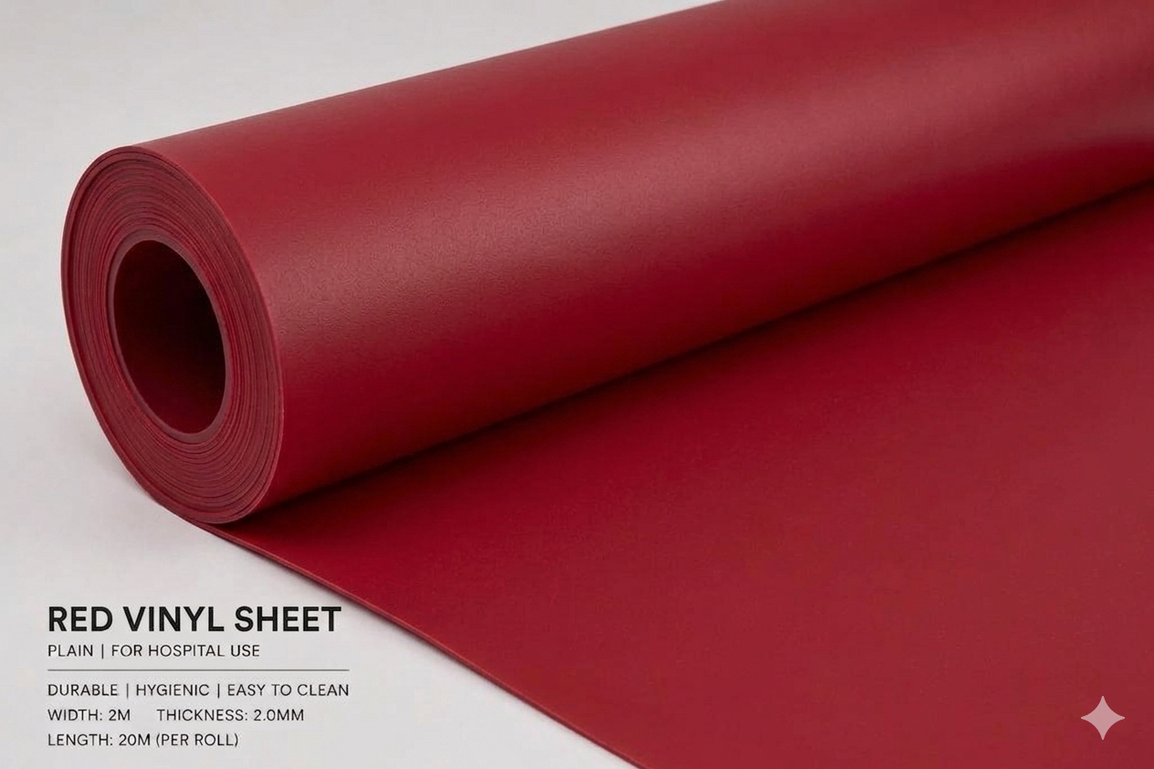 Plain Colour Commercial Vinyl Roll Flooring