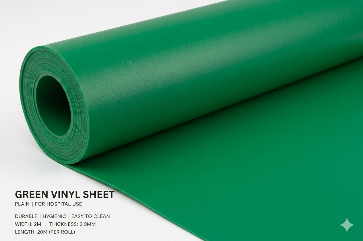 Plain Colour Commercial Vinyl Roll Flooring