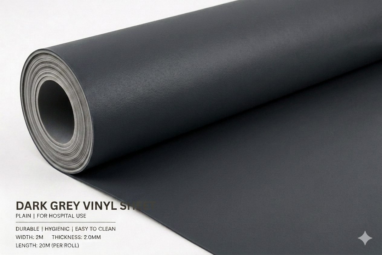 Plain Colour Commercial Vinyl Roll Flooring