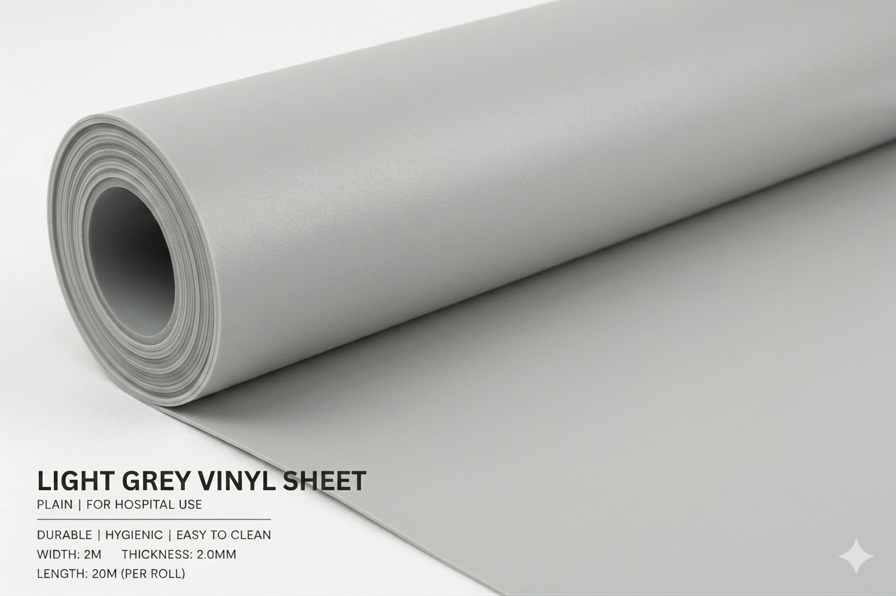 Plain Colour Commercial Vinyl Roll Flooring