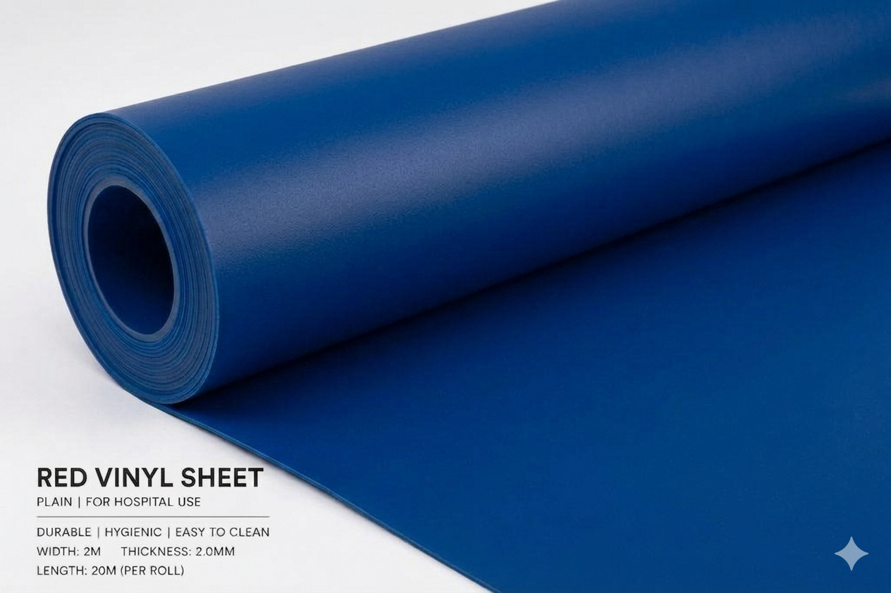 Plain Colour Commercial Vinyl Roll Flooring