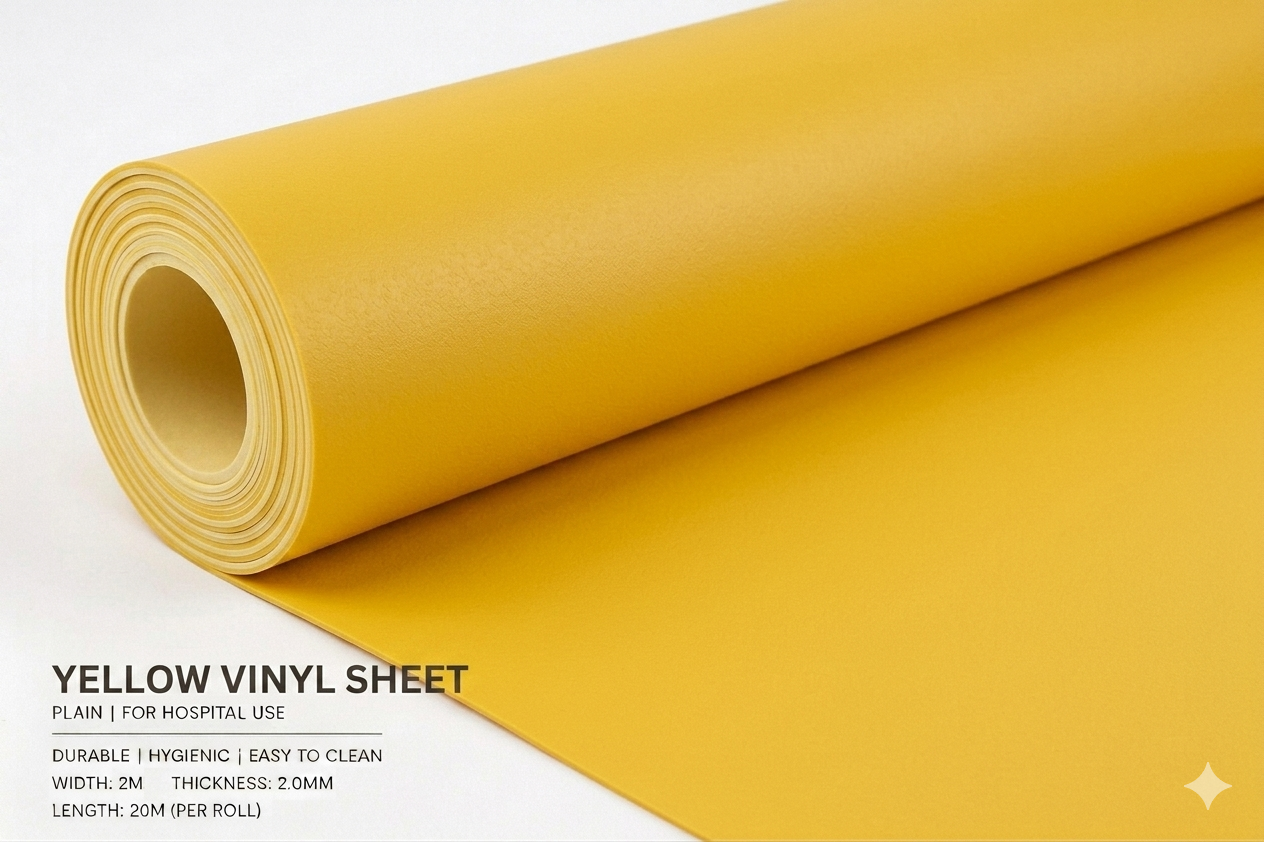 Plain Colour Commercial Vinyl Roll Flooring
