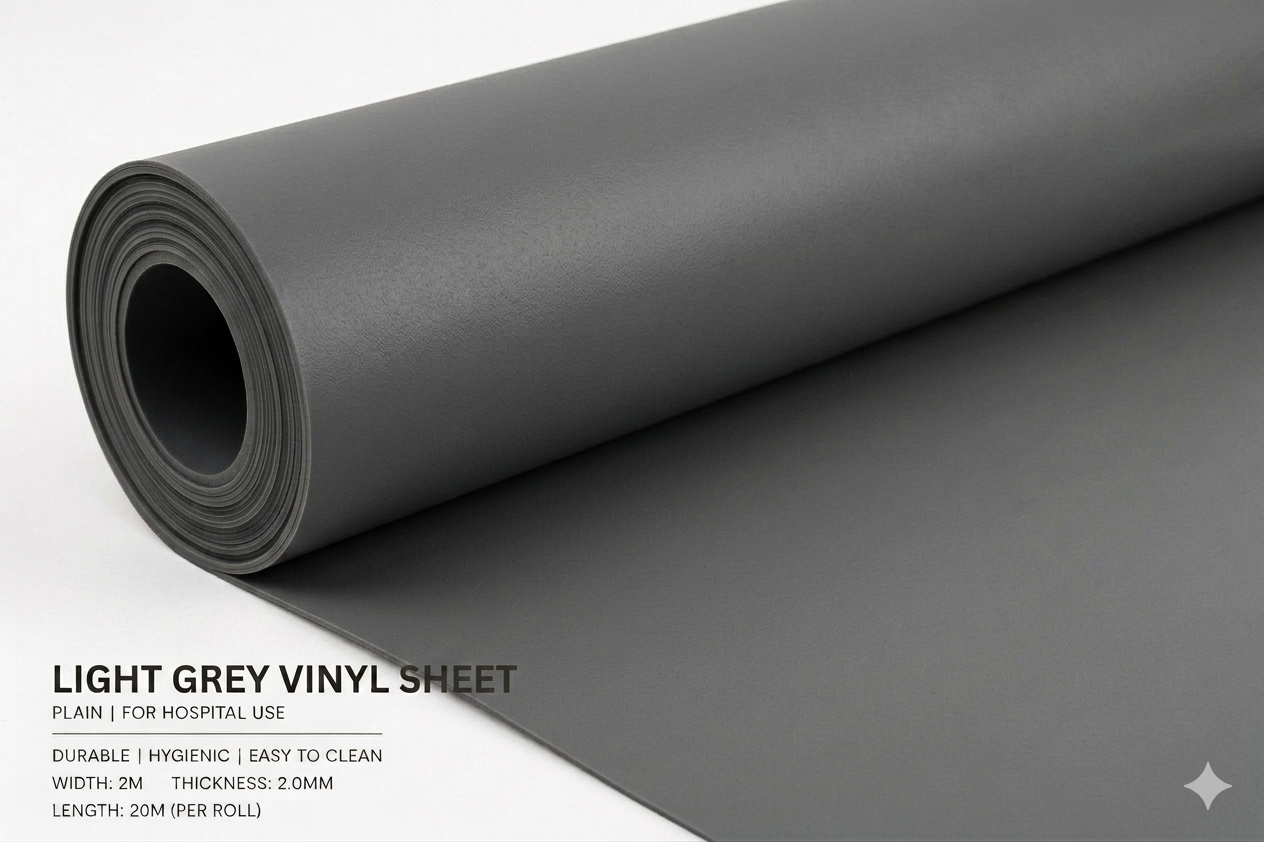Plain Colour Commercial Vinyl Roll Flooring