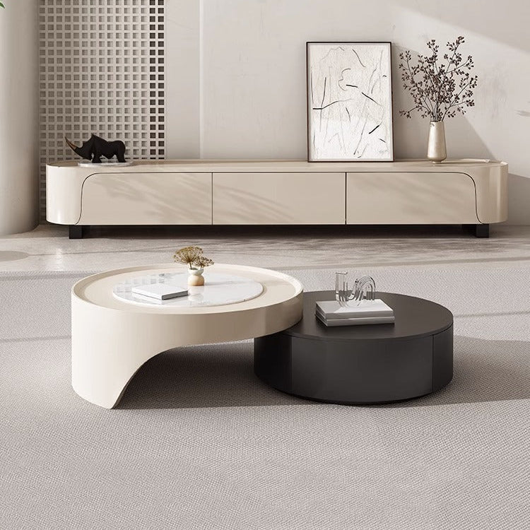 KORAN media console with coffee table set ( TV unit & Coffee table ) Luxury Casa