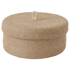 Round Jute Basket with Lid – Natural Luxury Casa