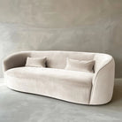 Curved Modern Sofa with Cushions – Elegant Contemporary Design Luxury Casa