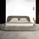 Modern Low Profile Bed – Quilted Contemporary Design Luxury Casa