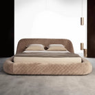 Modern Low Profile Bed – Quilted Contemporary Design Luxury Casa
