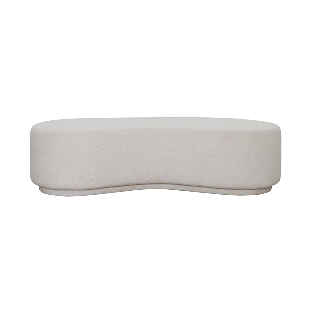 Modern Curved Ottoman Bench Luxury Casa
