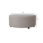 Modern Teardrop Ottoman Bench Luxury Casa