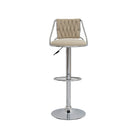 Velvet Bar Stool with Chrome Base Luxury Casa