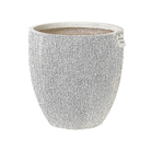 Wood Grain Textured Planter – Modern Decorative Pot - Medium Luxury Casa
