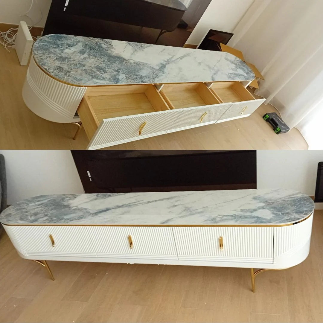 MALAZ tables set (TV table + Coffee Table ) Luxury Casa