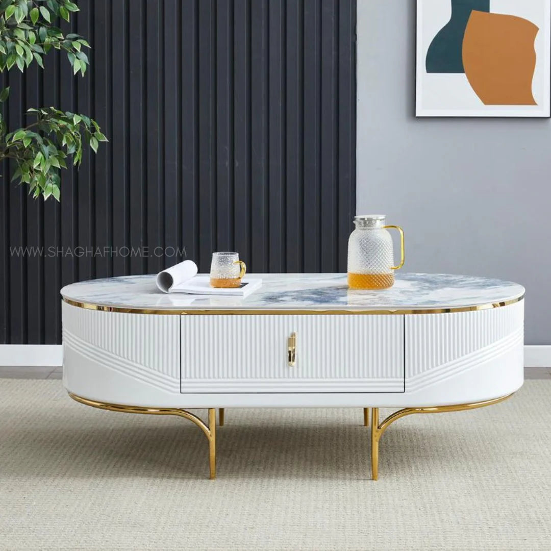 MALAZ tables set (TV table + Coffee Table ) Luxury Casa