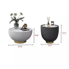 Marata Modern Coffee Table Set – Cream & Charcoal with Gold Base Luxury Casa