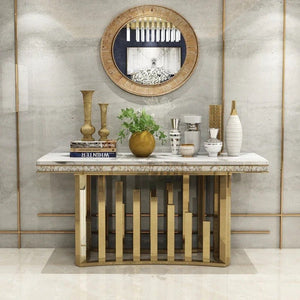 Minimalist Marble Console Table