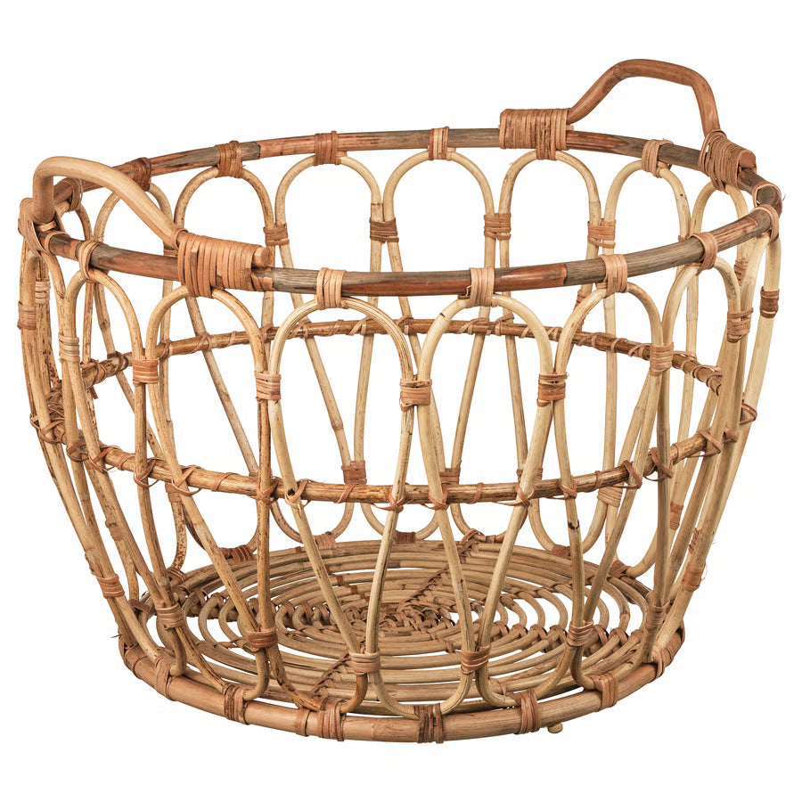 Snidad Handwoven Rattan Basket – Natural Luxury Casa